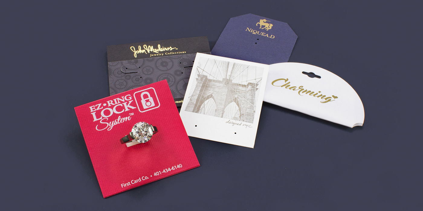 First Card Packaging Custom Jewelry Display Cards